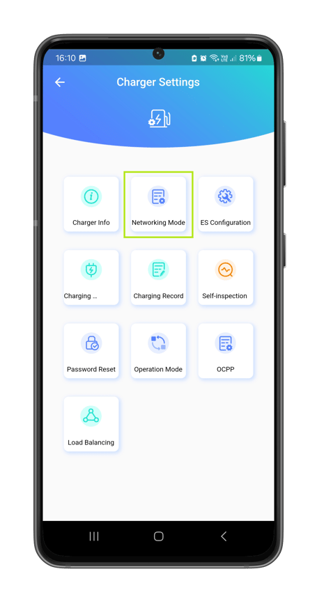 Cubus - Settings Networking Mode